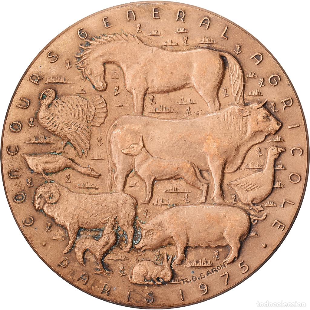 Medallas hist&oacute;ricas: [#1529008] Francia, medalla, Salon International de l'Agriculture de Paris, 1975, Bronce