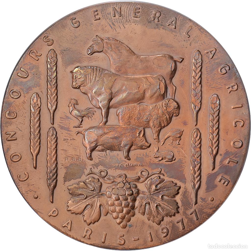 Medallas hist&oacute;ricas: [#1529012] Francia, medalla, Salon International de l'Agriculture de Paris, 1977, Bronce