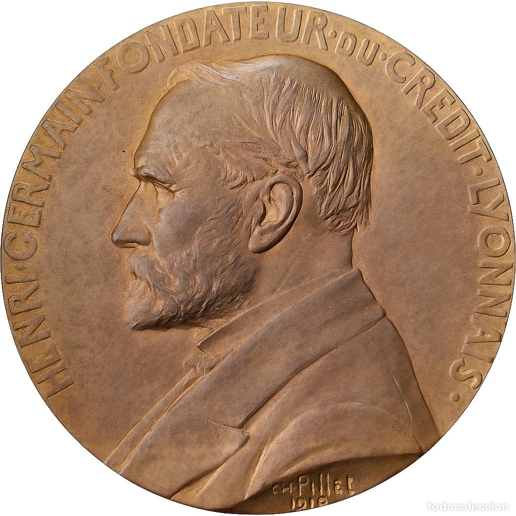 Medallas hist&oacute;ricas: [#1529030] Francia, medalla, Henri Germain , Fondateur du Cr&eacute;dit Lyonnais, Bronce, Pillet