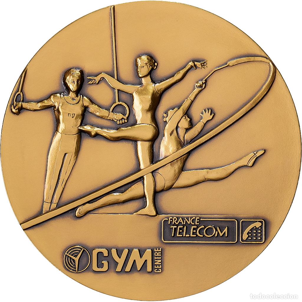 Medallas hist&oacute;ricas: [#1529037] Francia, medalla, Gym Centre, France Telecom, Bronce, Pichard, SC