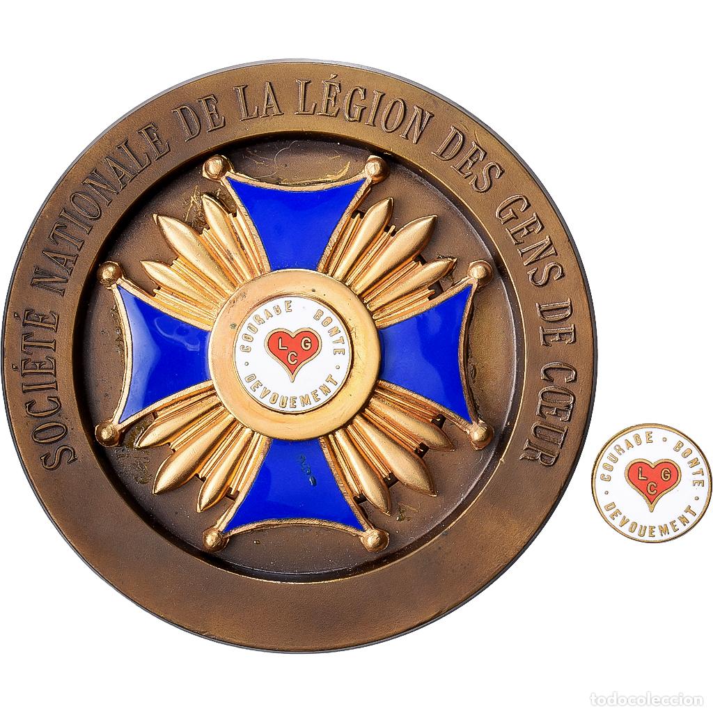 Medallas hist&oacute;ricas: [#1529043] Francia, medalla, Soci&eacute;t&eacute; Nationale de la L&eacute;gion des Gens de Coeur, Bronce