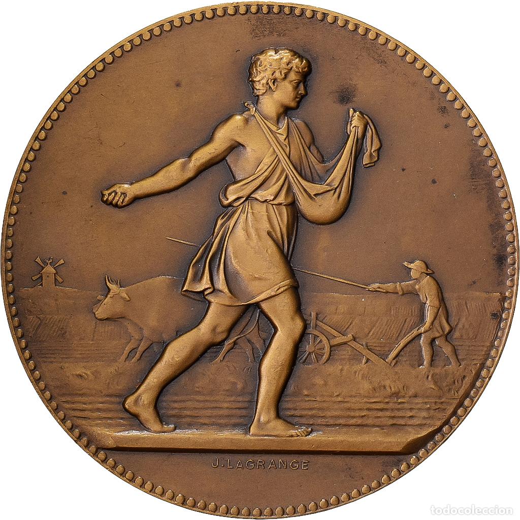 Medallas hist&oacute;ricas: [#1529059] Francia, medalla, Concours G&eacute;n&eacute;ral agricole, Bronce, Lindauer, SC
