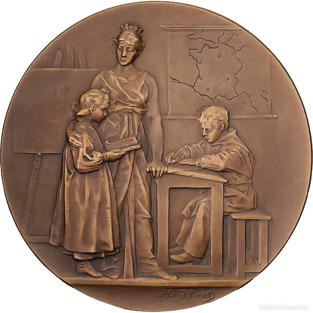 Medallas hist&oacute;ricas: [#1529096] Francia, medalla, Certificat d'Etudes Primaires, Ville de Levallois-Perret