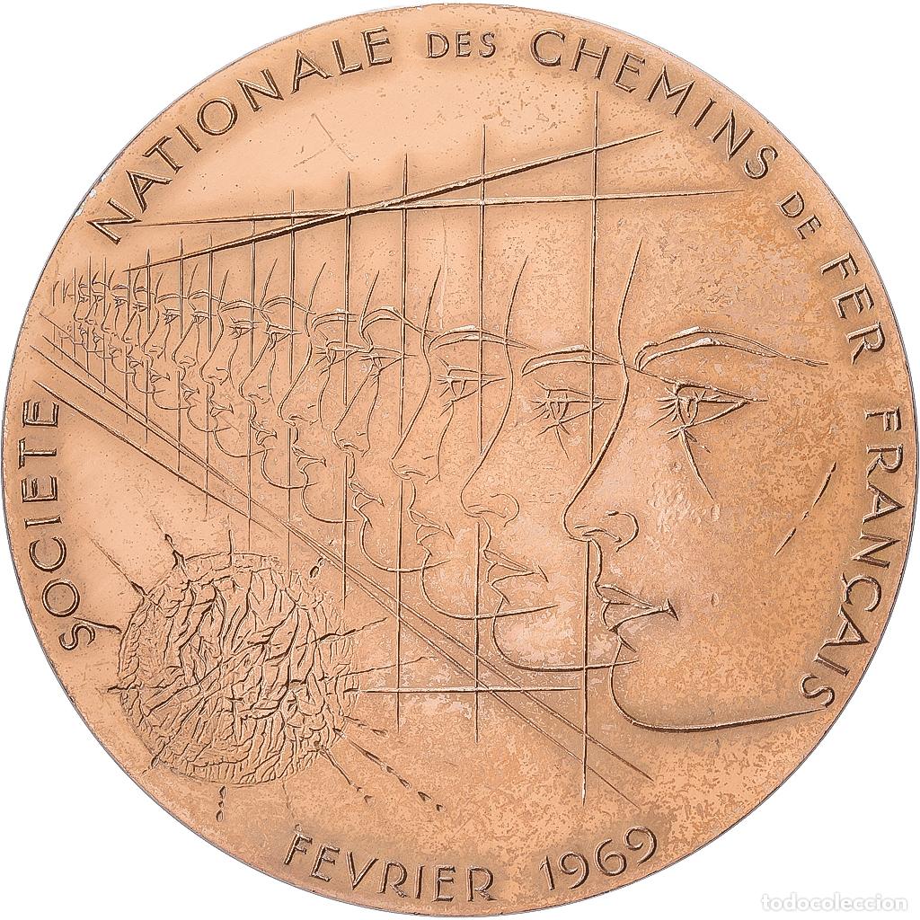 Medallas hist&oacute;ricas: [#1529110] Francia, medalla, Liaison &eacute;lectrique Paris - C&ocirc;te d'Azur, 1969, Bronce, EBC