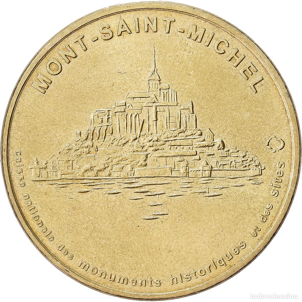 Medallas hist&oacute;ricas: [#1529156] Francia, Ficha, Mont Saint-Michel, 1998, Cupron&iacute;quel, Monnaie de Paris, MBC