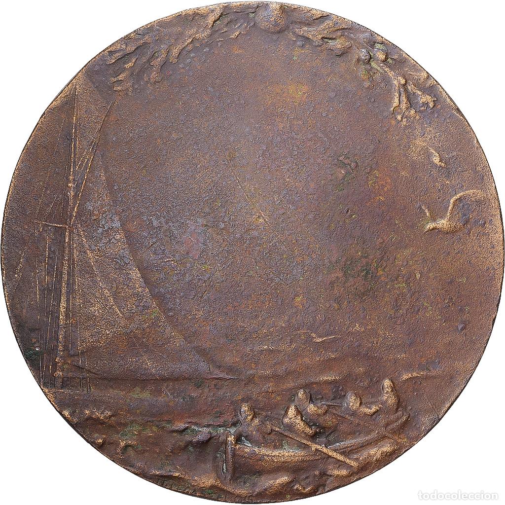Medallas hist&oacute;ricas: [#1529258] Francia, medalla, Ville de Dunkerque, 1922, Bronce, Dubois.H, BC+