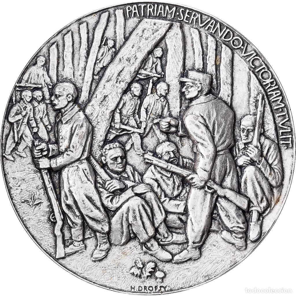 Medallas hist&oacute;ricas: [#1529262] Francia, medalla, Seconde Guerre Mondiale, Le Maquis, Bronce plateado, Dropsy