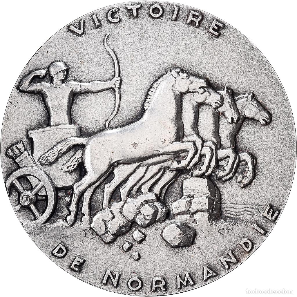 Medallas hist&oacute;ricas: [#1529264] Francia, medalla, Seconde Guerre Mondiale, Victoire de Normandie, Bronce