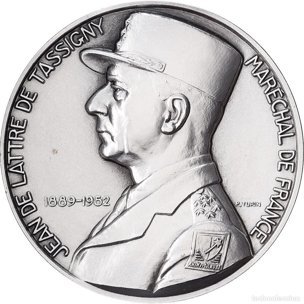 Medallas hist&oacute;ricas: [#1529266] Francia, medalla, Seconde Guerre Mondiale, Jean De Lattre de Tassigny, Bronce