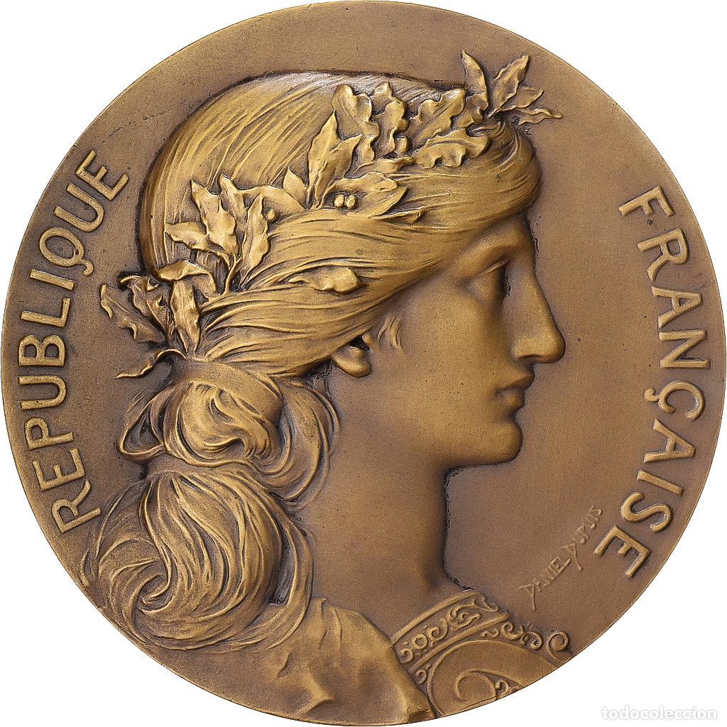 Medallas hist&oacute;ricas: [#1529287] Francia, medalla, Marianne, Ren&eacute; Coty, S&eacute;nateur, Bronce, Dupuis.D, SC