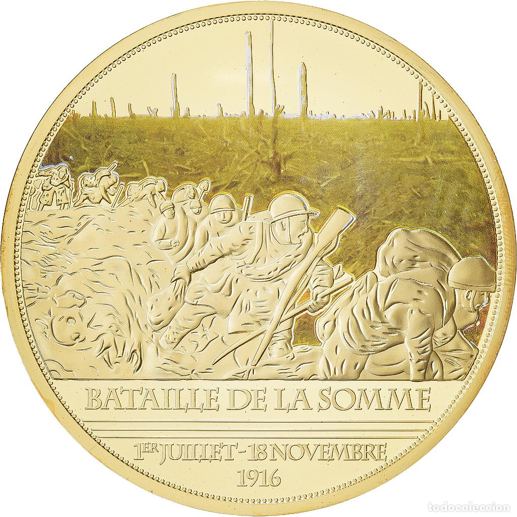 Medallas hist&oacute;ricas: [#1529300] Francia, medalla, Centenaire de la Premi&egrave;re Guerre Mondiale, Bataille de la