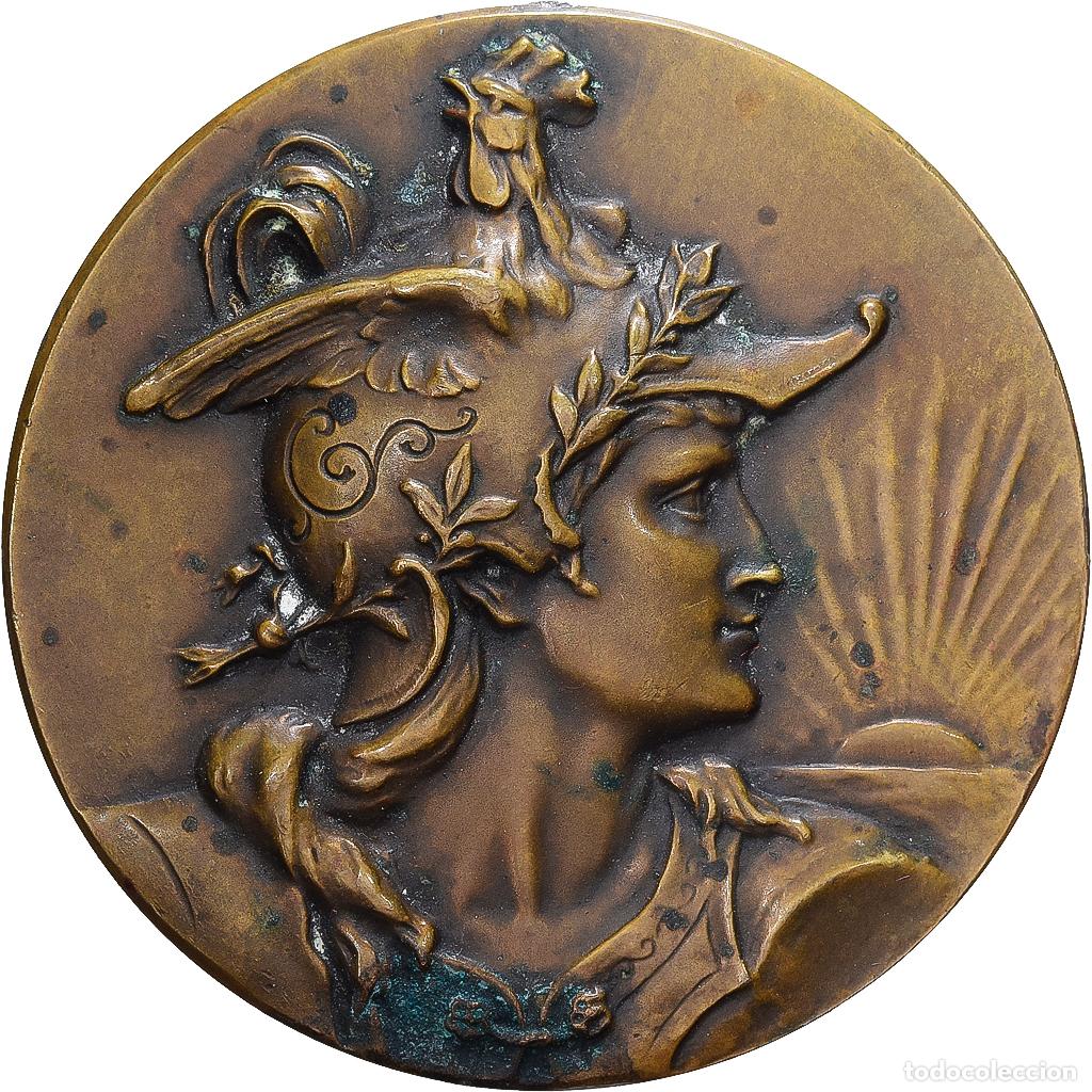 Medallas hist&oacute;ricas: [#1529322] Francia, medalla, 5&egrave;me Prix de Clairon, 1921, Bronce, MBC