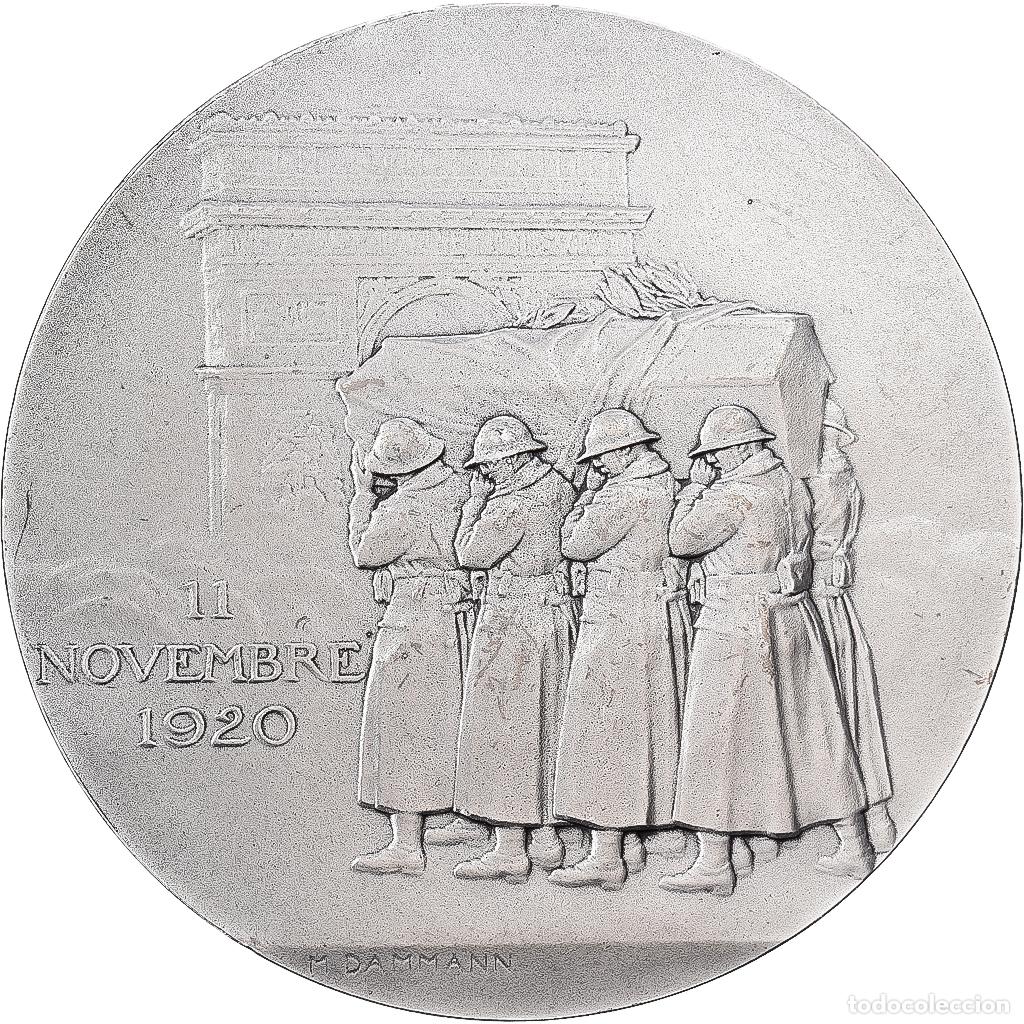 Medallas hist&oacute;ricas: [#1529343] Francia, medalla, 11 novembre 1920, Bronce plateado, Dammann, MBC+