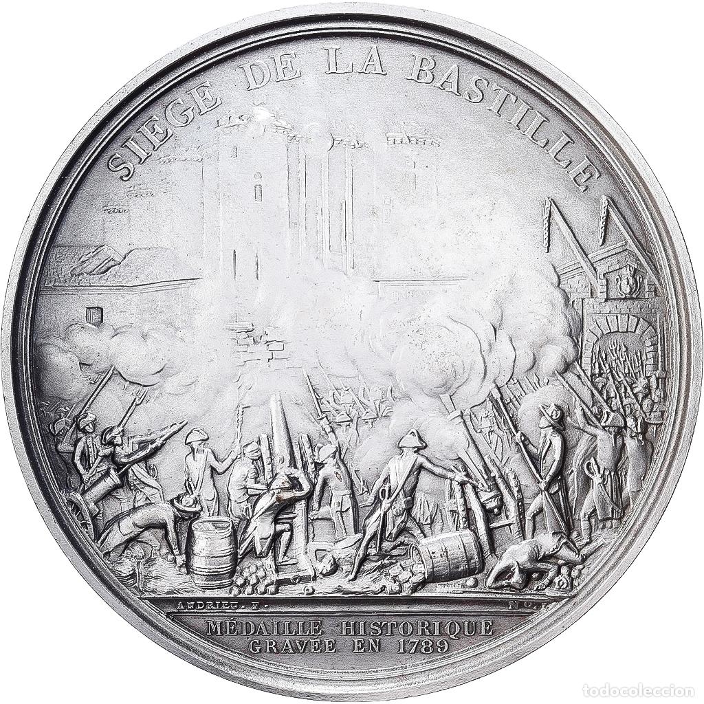Medallas hist&oacute;ricas: [#1529347] Francia, medalla, R&eacute;volution Fran&ccedil;aise, Si&egrave;ge de la Bastille, 1989, Bronce