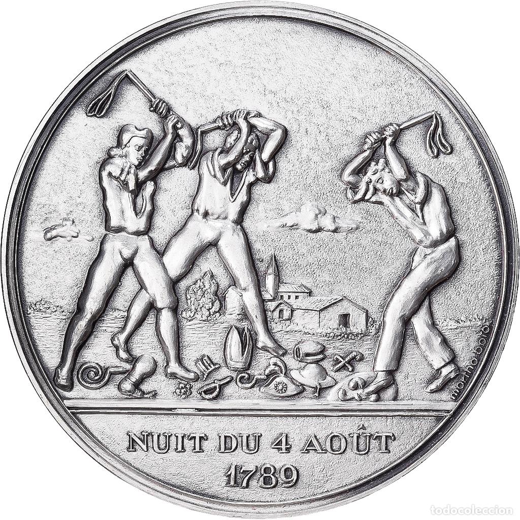 Medallas hist&oacute;ricas: [#1529350] Francia, medalla, R&eacute;volution Fran&ccedil;aise, Nuit du 4 Ao&ucirc;t, 1989, Bronce