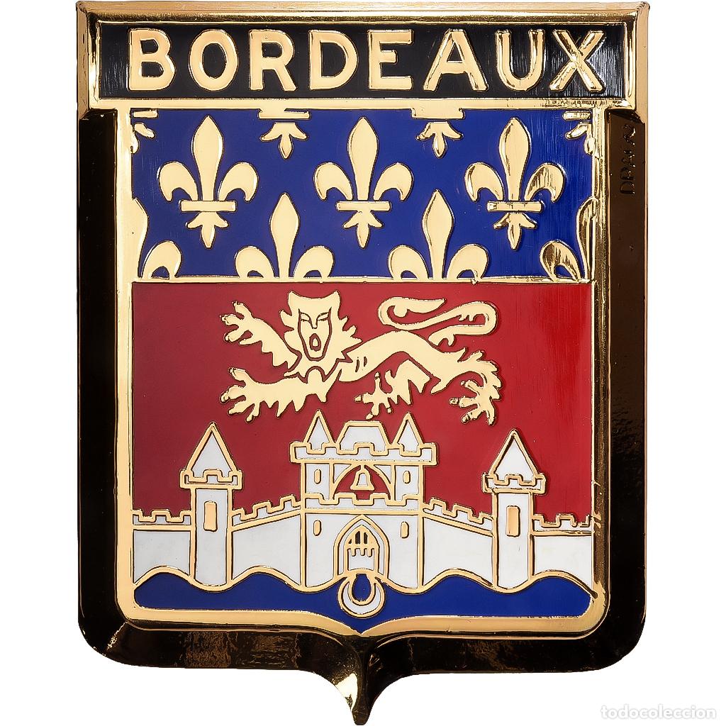 Medallas hist&oacute;ricas: [#1529351] Francia, Broche, Ville de Bordeaux, Gilt Metal, FDC