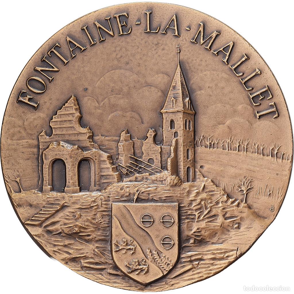 Medallas hist&oacute;ricas: [#1529366] Francia, medalla, Fontaine-la-Mallet, 50&egrave;me Anniversaire de la Lib&eacute;ration