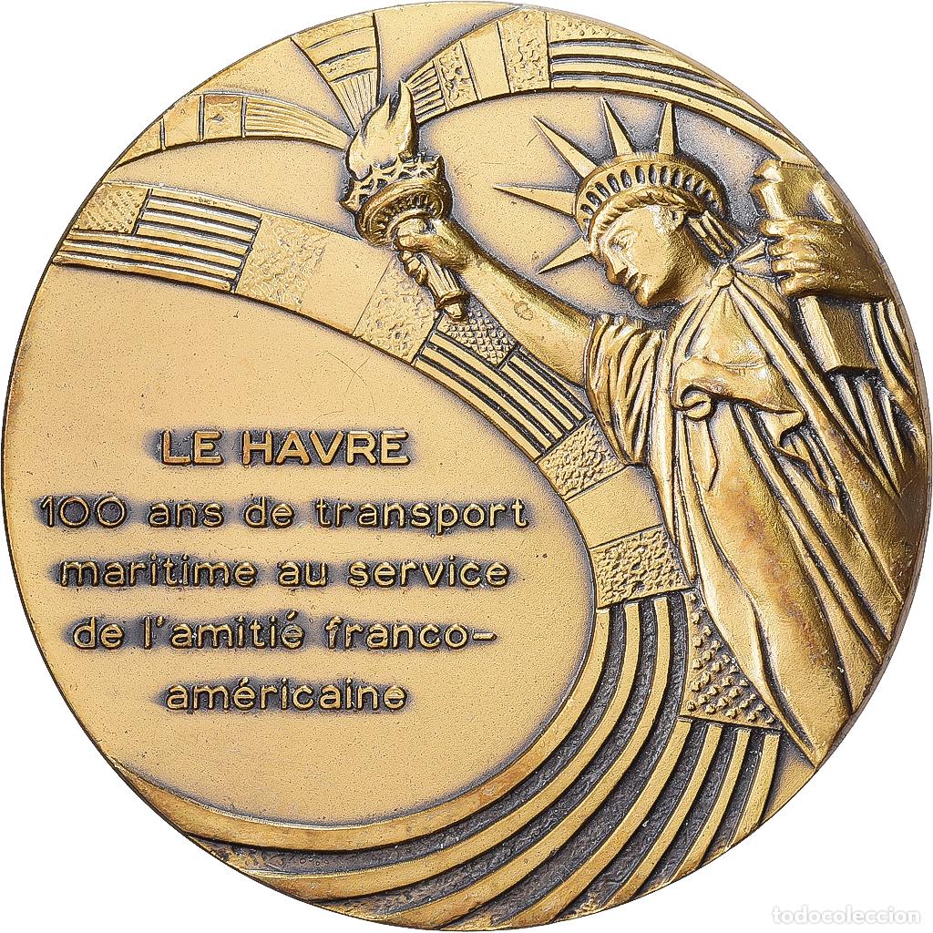 Medallas hist&oacute;ricas: [#1529380] Francia, medalla, Port Autonome du Havre, 1986, Bronce, MBC+