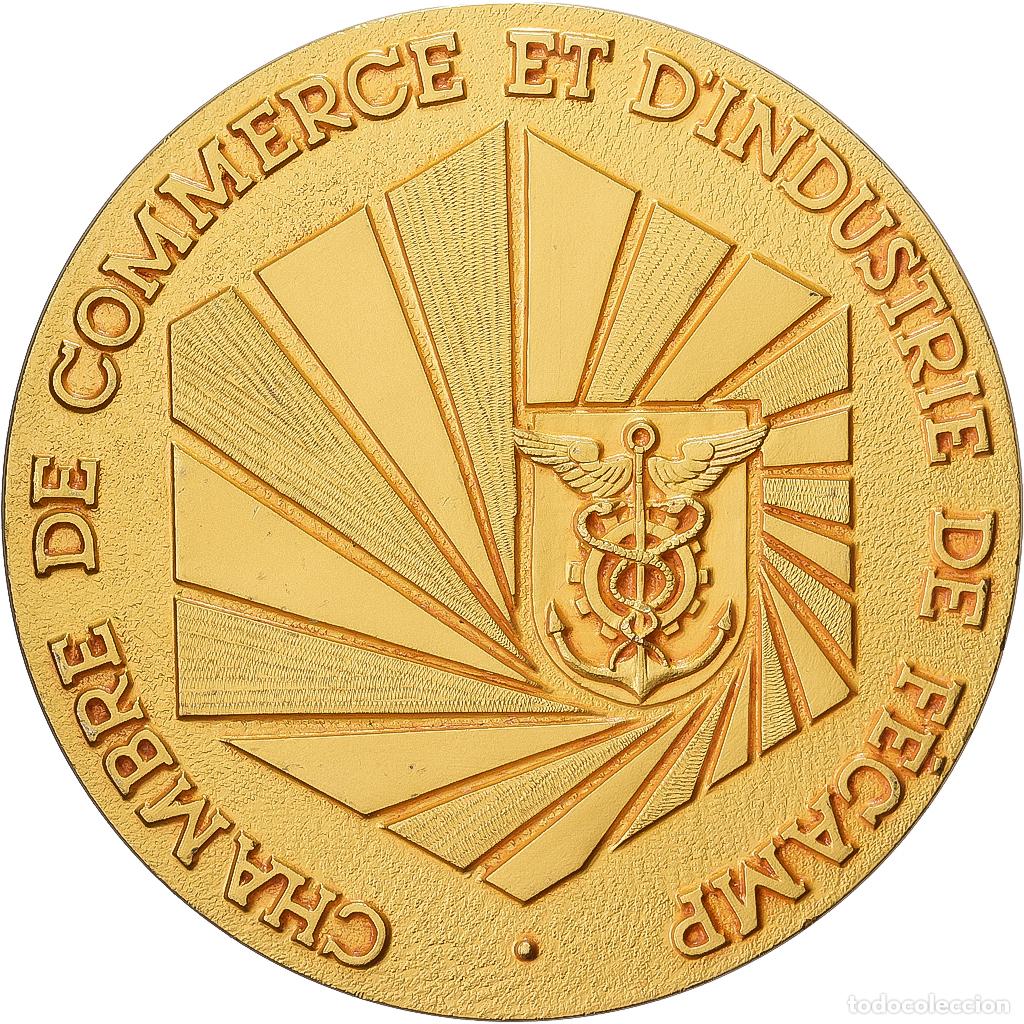 Medallas hist&oacute;ricas: [#1529388] Francia, medalla, Chambre de Commerce de F&eacute;camp, Bronze Florentin, EBC