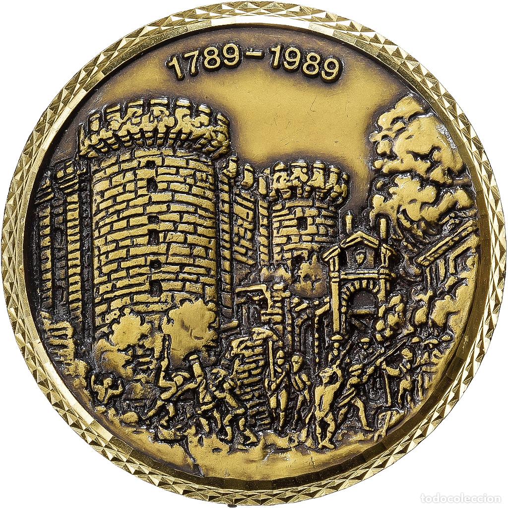 Medallas hist&oacute;ricas: [#1529402] Francia, medalla, Bicentenaire de la R&eacute;volution Fran&ccedil;aise, 1989, Bronce, EBC