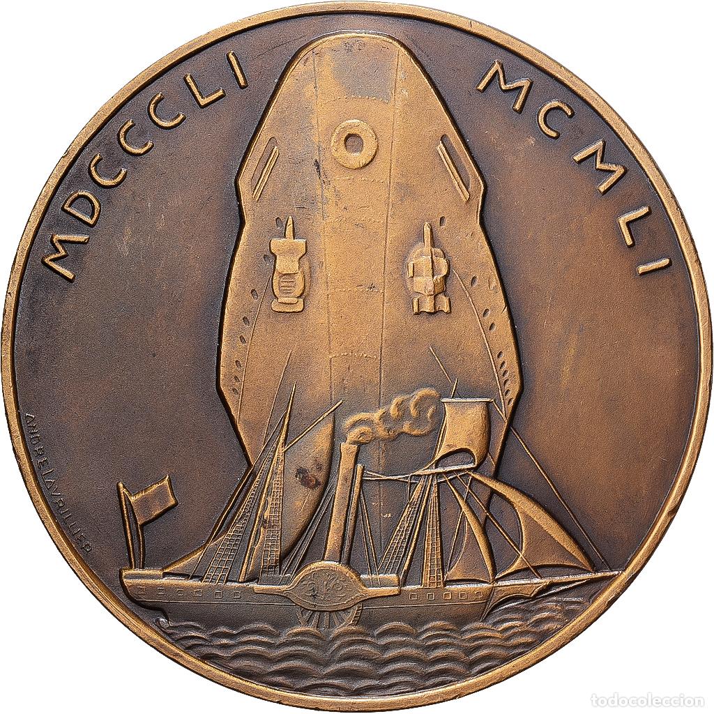 Medallas hist&oacute;ricas: [#1529417] Francia, medalla, Compagnie des Messageries Maritimes, 1951, Bronce, Lavrillier