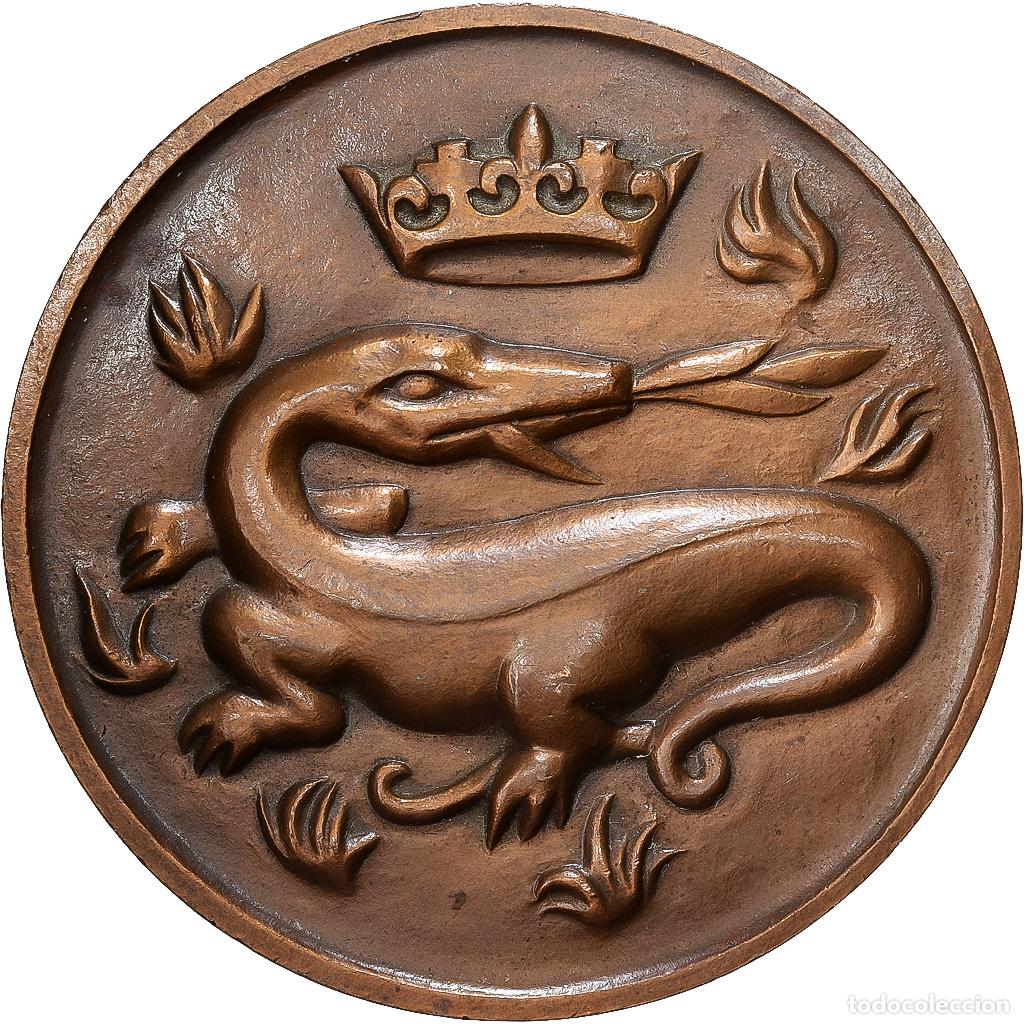 Medallas hist&oacute;ricas: [#1529434] Francia, medalla, Municipalit&eacute; du Havre, Politics, Monlon, EBC, Bronce