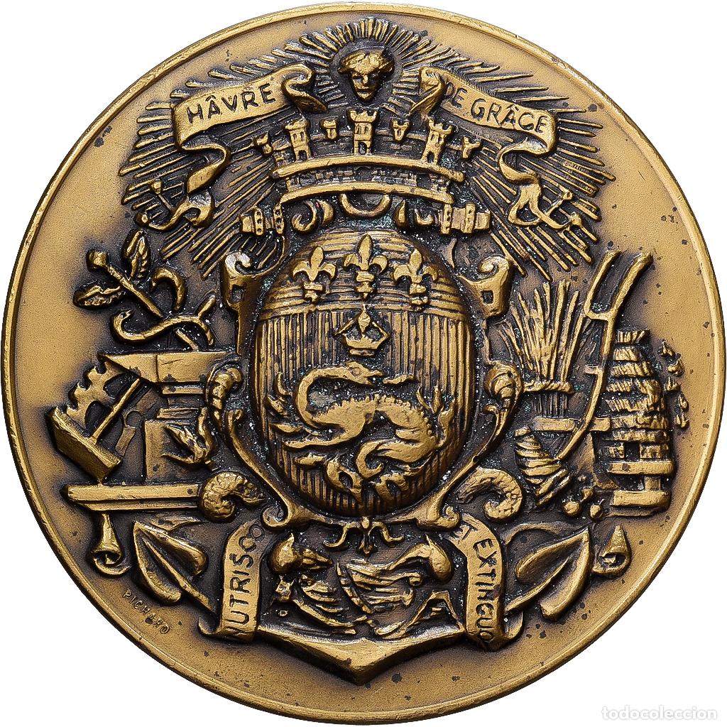 Medallas hist&oacute;ricas: [#1529431] Francia, medalla, Caisse d'Epargne de l'Estuaire de la Seine, 1972, Bronce, MBC+