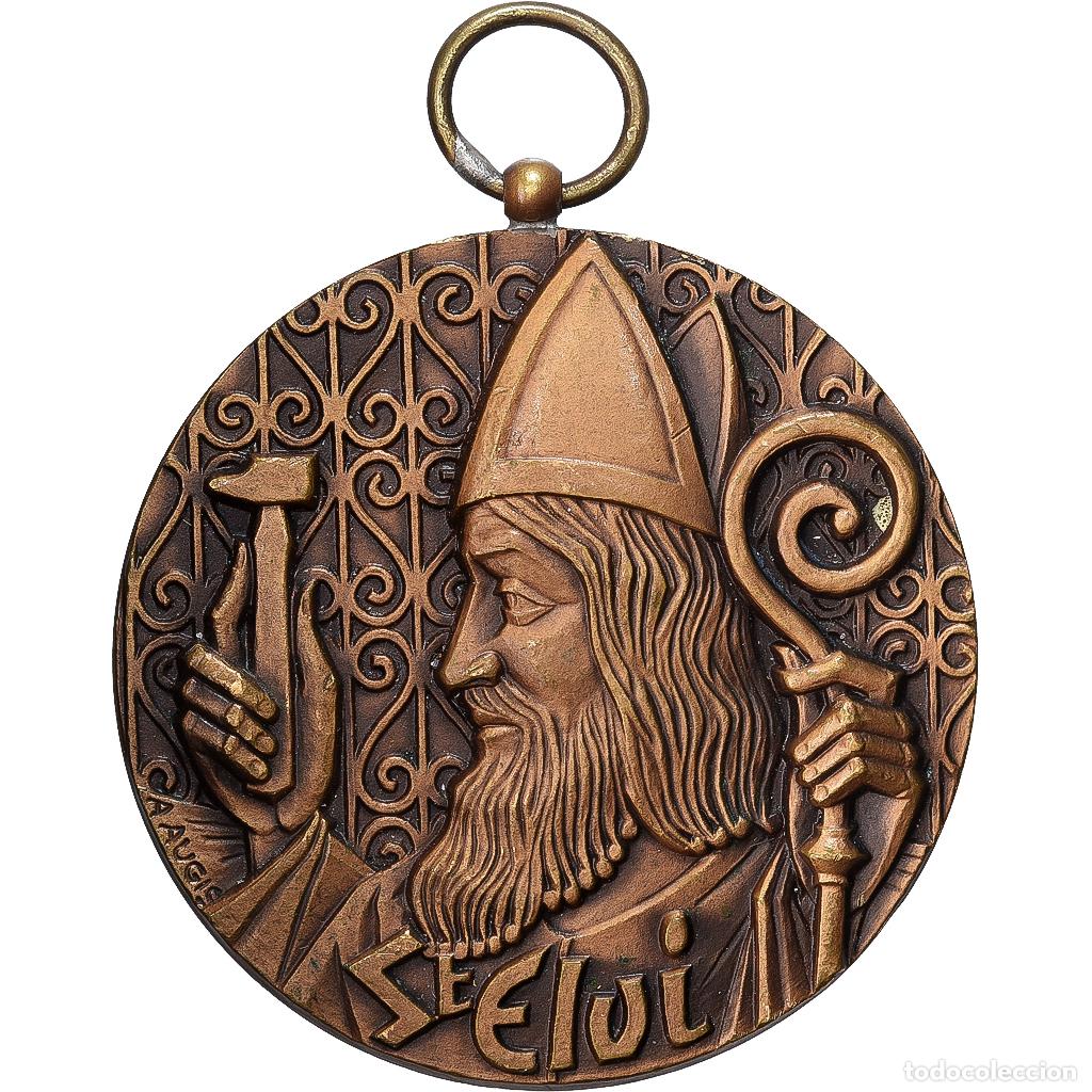 Medallas hist&oacute;ricas: [#1529440] Francia, medalla, Compagnons de Saint Eloi, Syndicat des Serruriers, Bronce