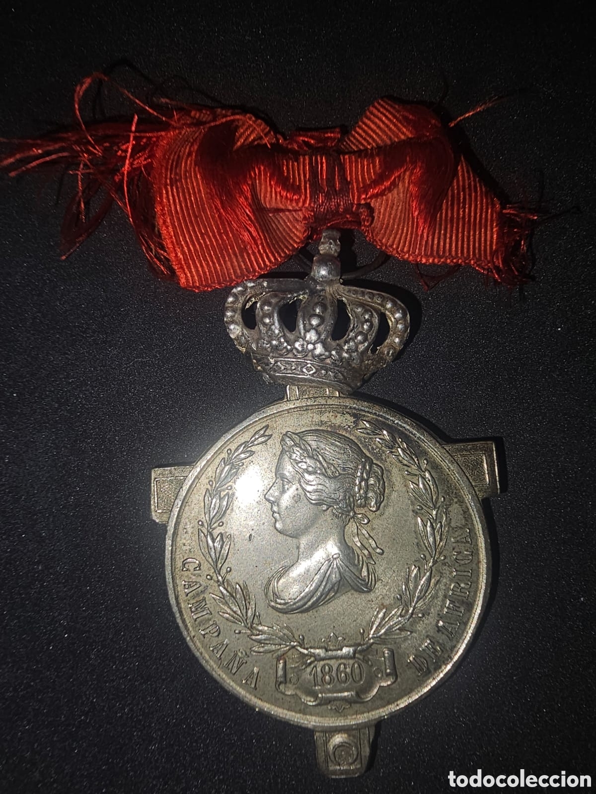 Medallas hist&oacute;ricas: Medalla de la campa&ntilde;a de &Aacute;frica Isabel II.