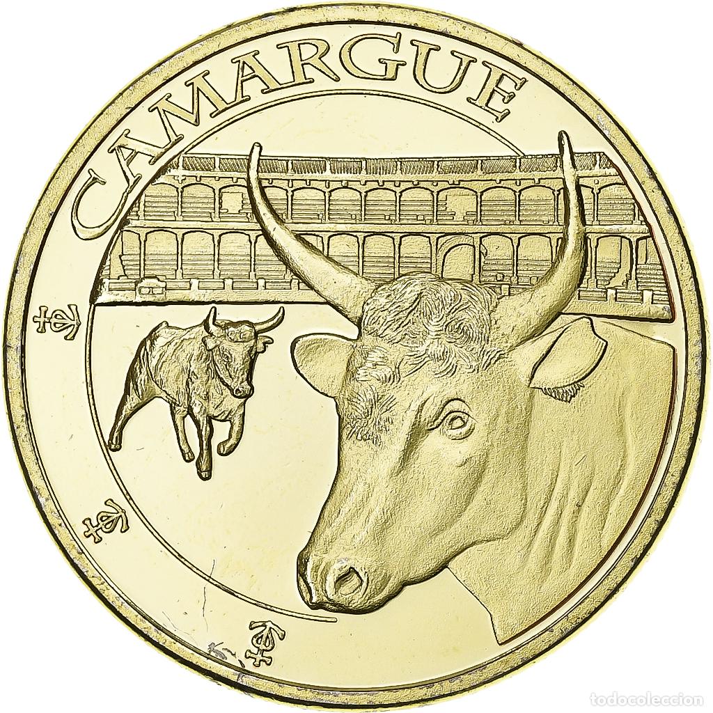Medallas hist&oacute;ricas: [#1028599] Francia, zeton, Camargue, Aluminio y cupron&iacute;quel, EBC