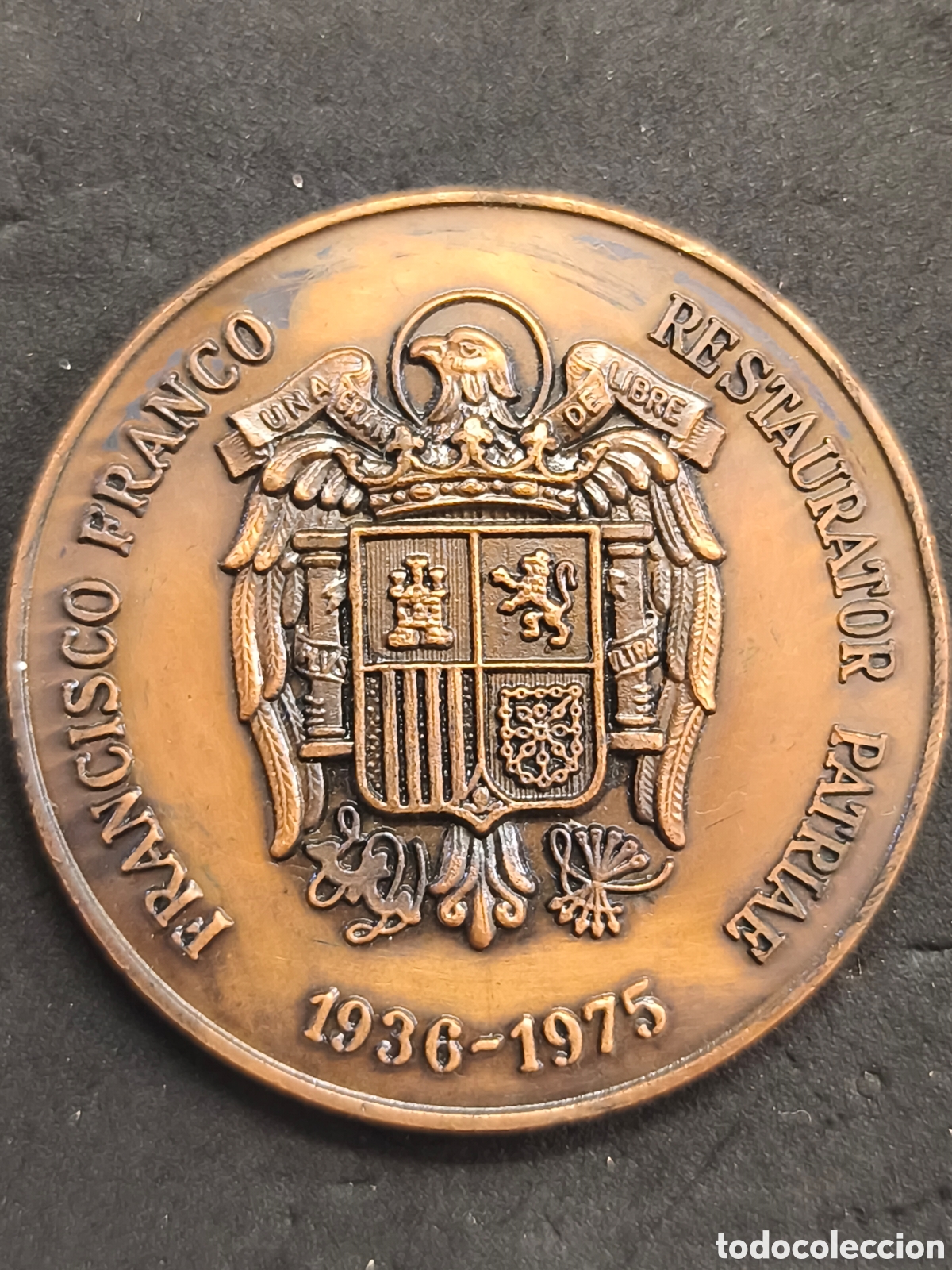 Medallas hist&oacute;ricas: Medalla Francisco Franco restaurador patriae 1936-1975. XIII aniversario 1988