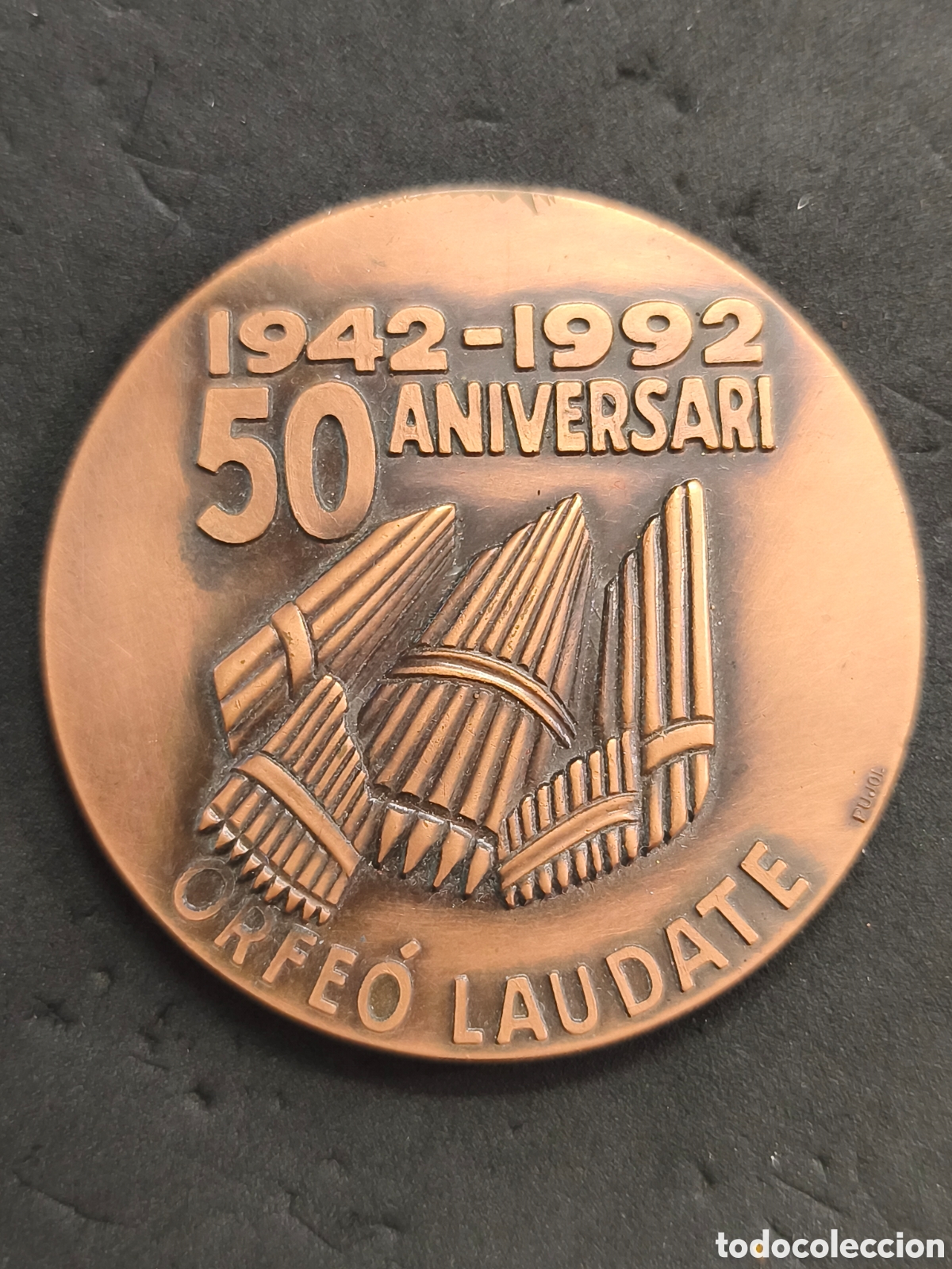 Medallas hist&oacute;ricas: Medalla 50 aniversari Orfe&oacute;n Laudate 6cm di&aacute;metro