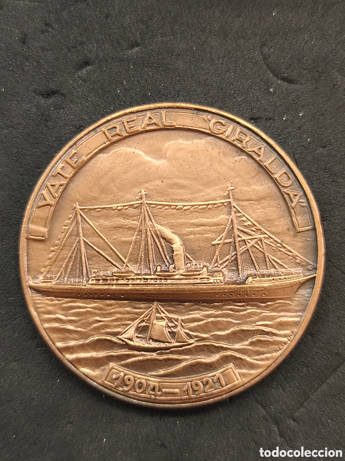 Medallas hist&oacute;ricas: MEDALLA SALON NAUTICO DE BARCELONA 1988 - YATE REAL GIRALDA 1904-1921