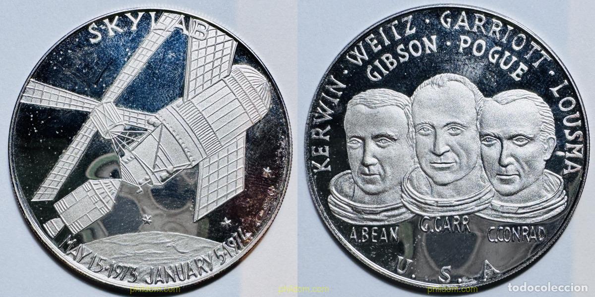 Medallas hist&oacute;ricas: KERWIN WEITZ GARRIOTT LOUSMA GIBSON POGUE SKYLAB A.BEAN G.GARR C.CONRAD SILVER MEDAL