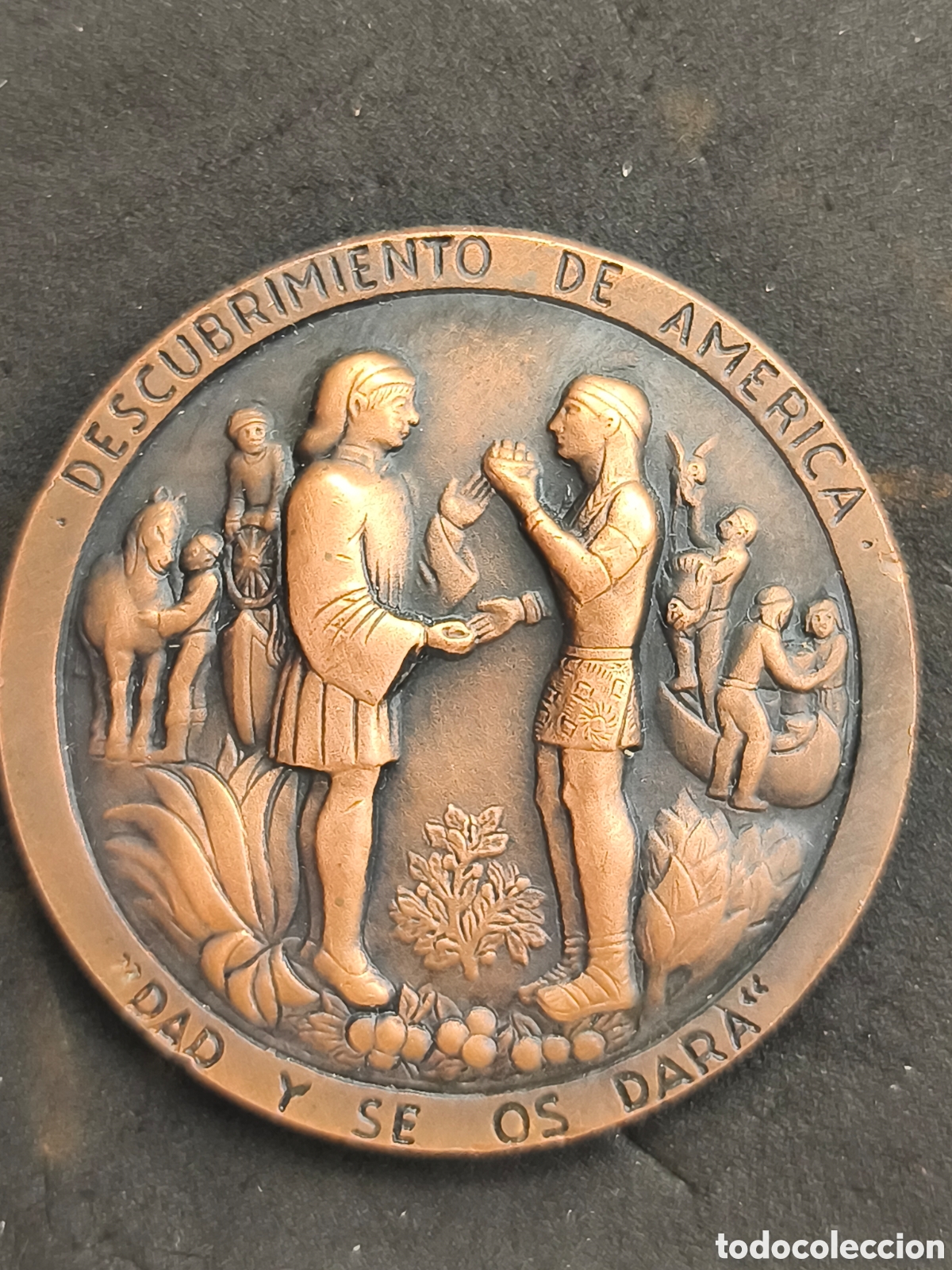 Medallas hist&oacute;ricas: ESPA&Ntilde;A. MEDALLA ASOCIACI&Oacute;N NUMISM&Aacute;TICA ESPA&Ntilde;OLA. DESCUBRIMIENTO AM&Eacute;RICA. 1.964