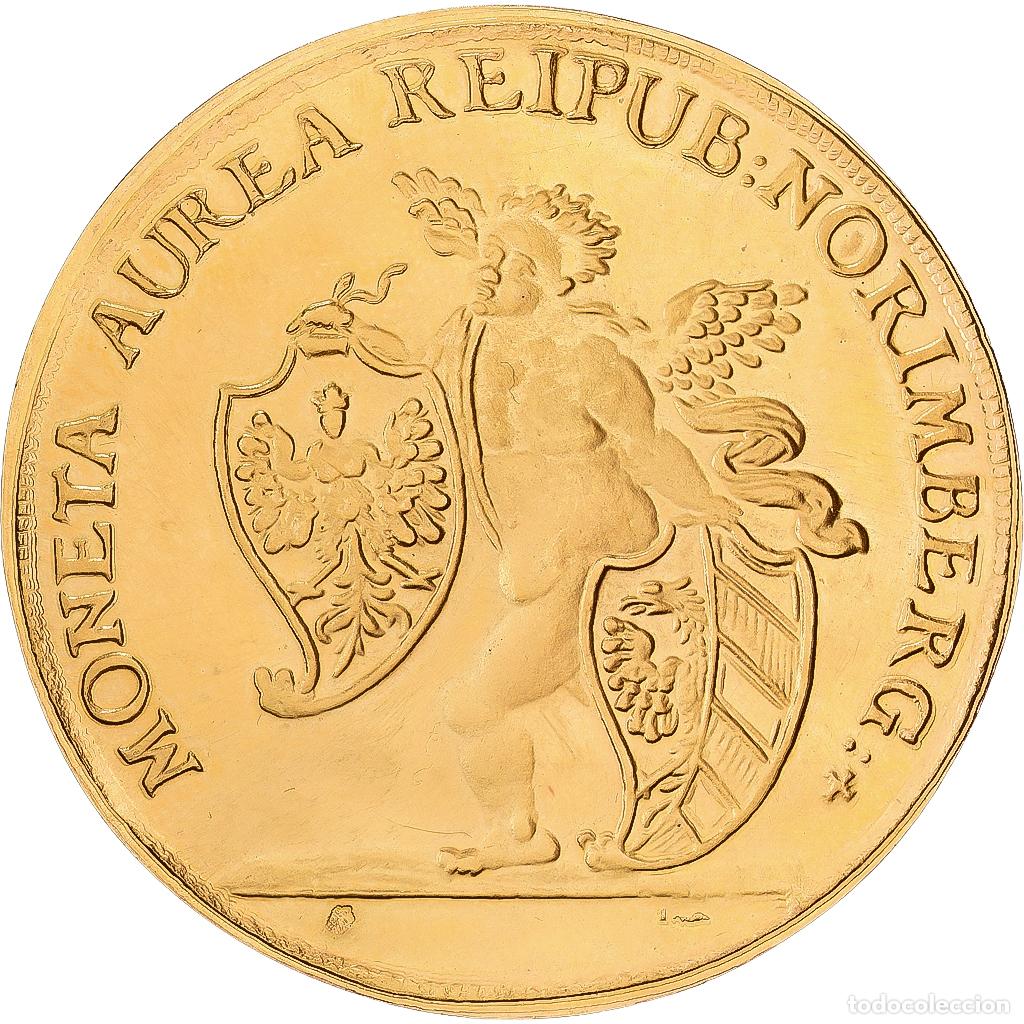 Medallas hist&oacute;ricas: [#1545217] Francia, medalla, 5 Ducats Nuremberg, 1677, MDP, Oro, MBC+