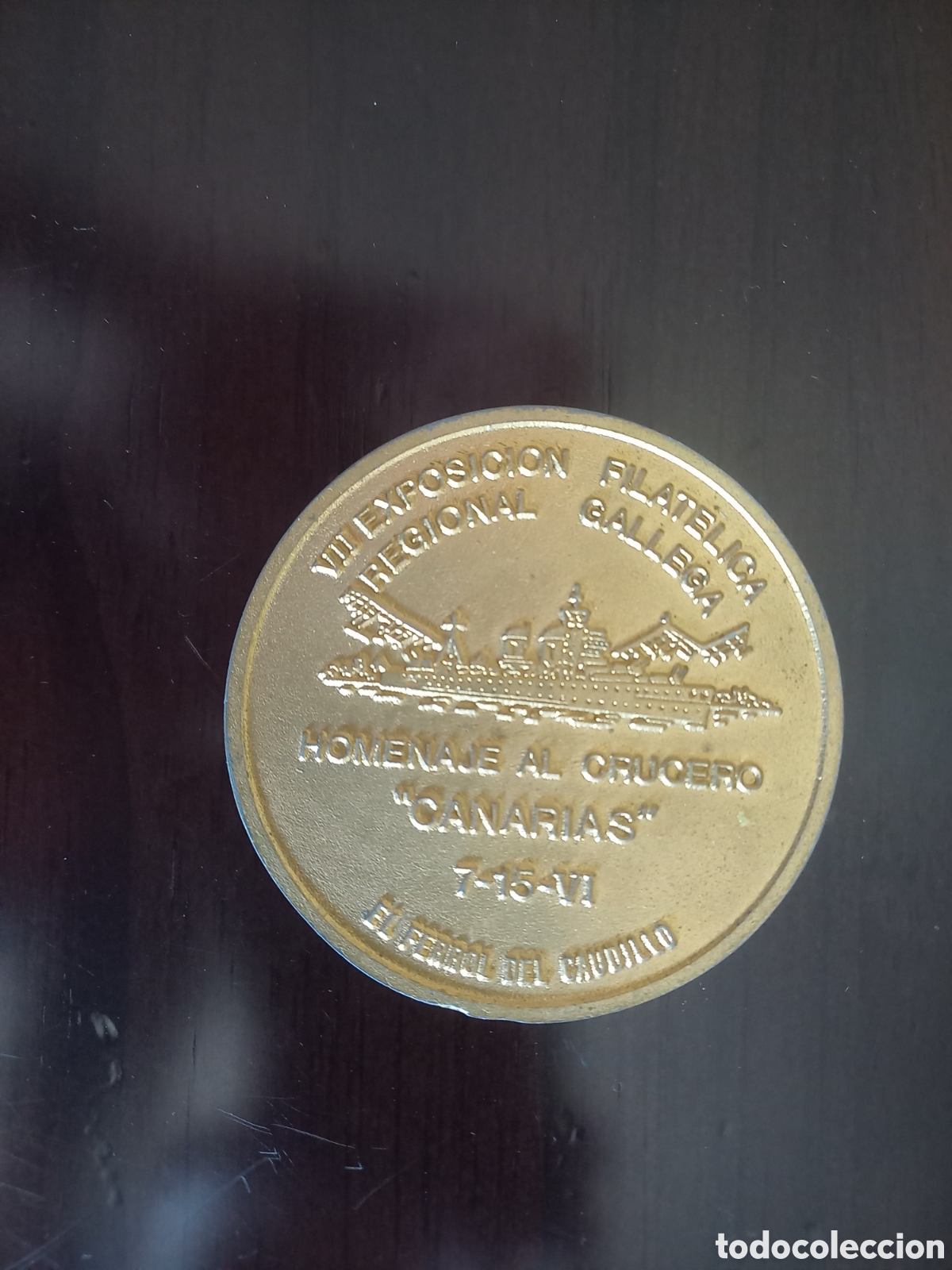Medallas hist&oacute;ricas: Medalla homenaje crucero Canarias. Armada. Marina. Naval