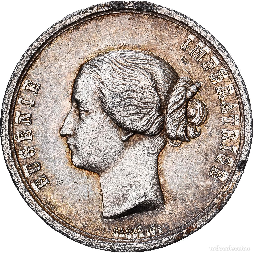 Medallas hist&oacute;ricas: [#1545177] Francia, zeton, Imp&eacute;ratrice Eug&eacute;nie, Exposition universelle de Paris, 1855