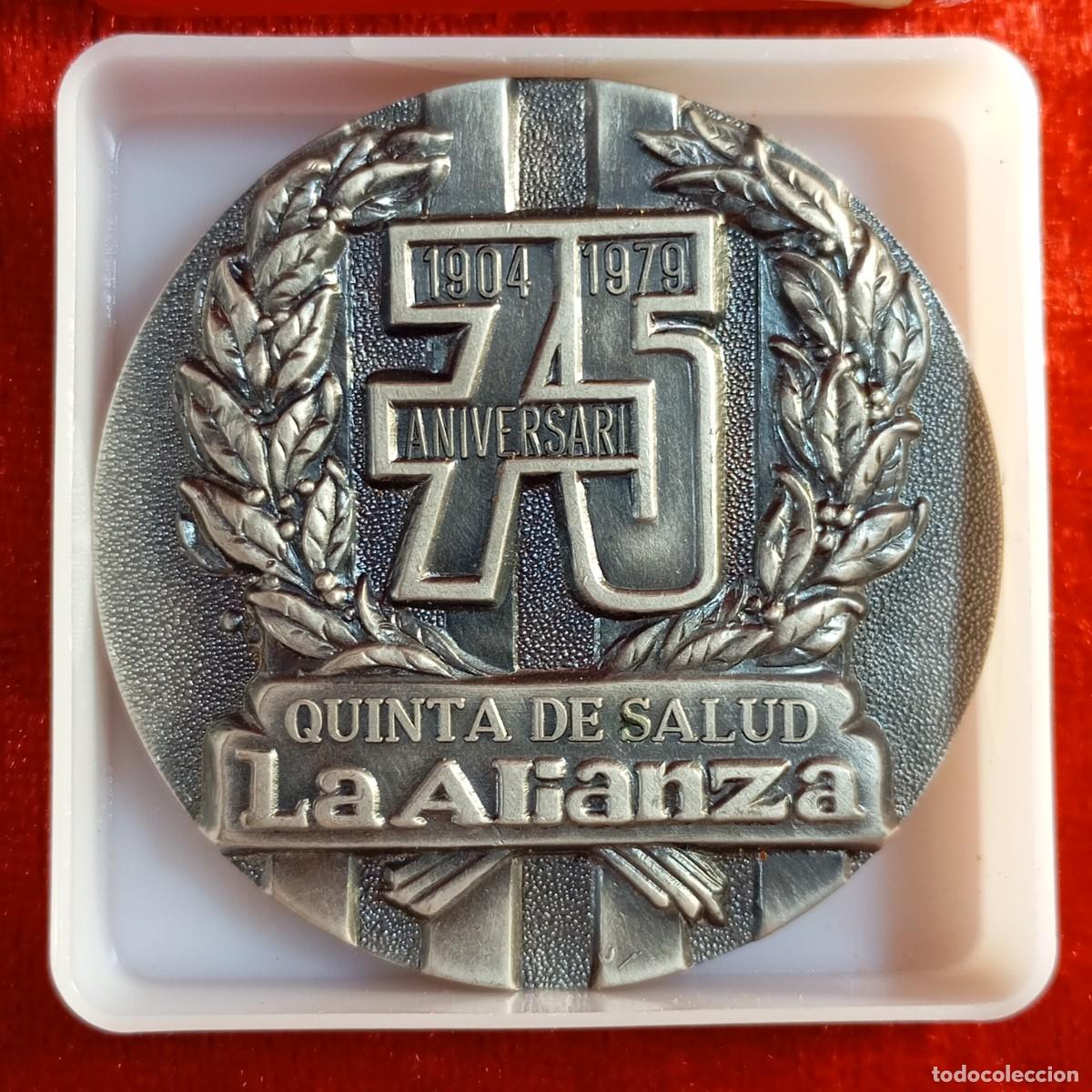 Medallas hist&oacute;ricas: MEDALLA PLATA DE LEY - INVERSI&Oacute;N - 80 GRAMOS - QUINTA DE SALUD LA ALIANZA - NUMERADA GRABADA / 63