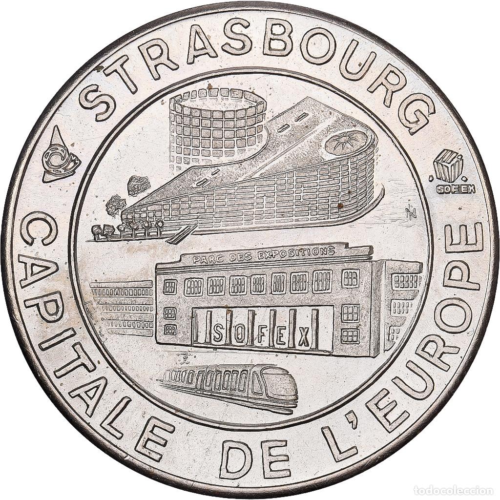 Medallas hist&oacute;ricas: [#1525492] Francia, medalla, Euros des Villes, 1 Ecu de Strasbourg, 1994, N&iacute;quel, SC