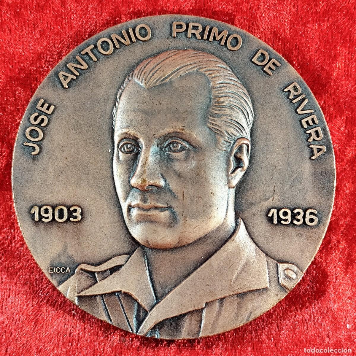 Medallas hist&oacute;ricas: MEDALLA - JOSE ANTONIO PRIMO DE RIVERA - 1903-1936 - EICCA - AL FUNDADOR DE LA FALANGE ESPA&Ntilde;OLA -