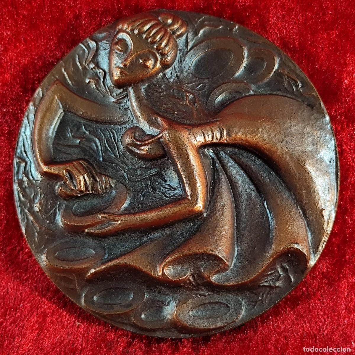 Medallas hist&oacute;ricas: MEDALLA - LA ILUSTRE FREGONA EN BRONCE - GRANDE - 80 MM - CON SELLO Y FIRMA