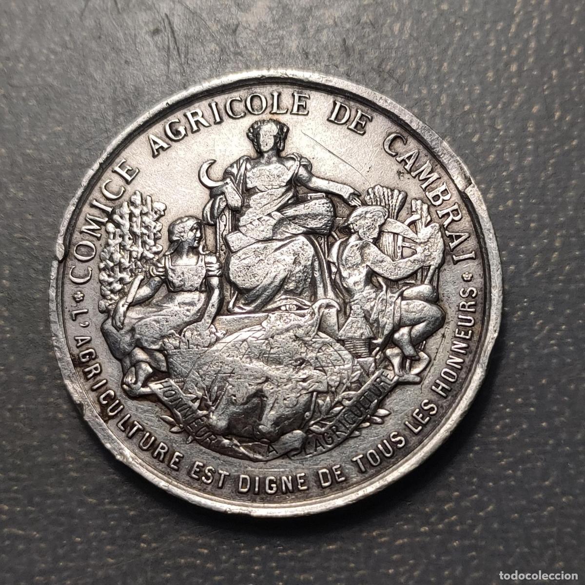 Medallas hist&oacute;ricas: MEDALLA FRANCIA COMICE AGRICOLE DE CAMBRAI 27 JULIO 1884