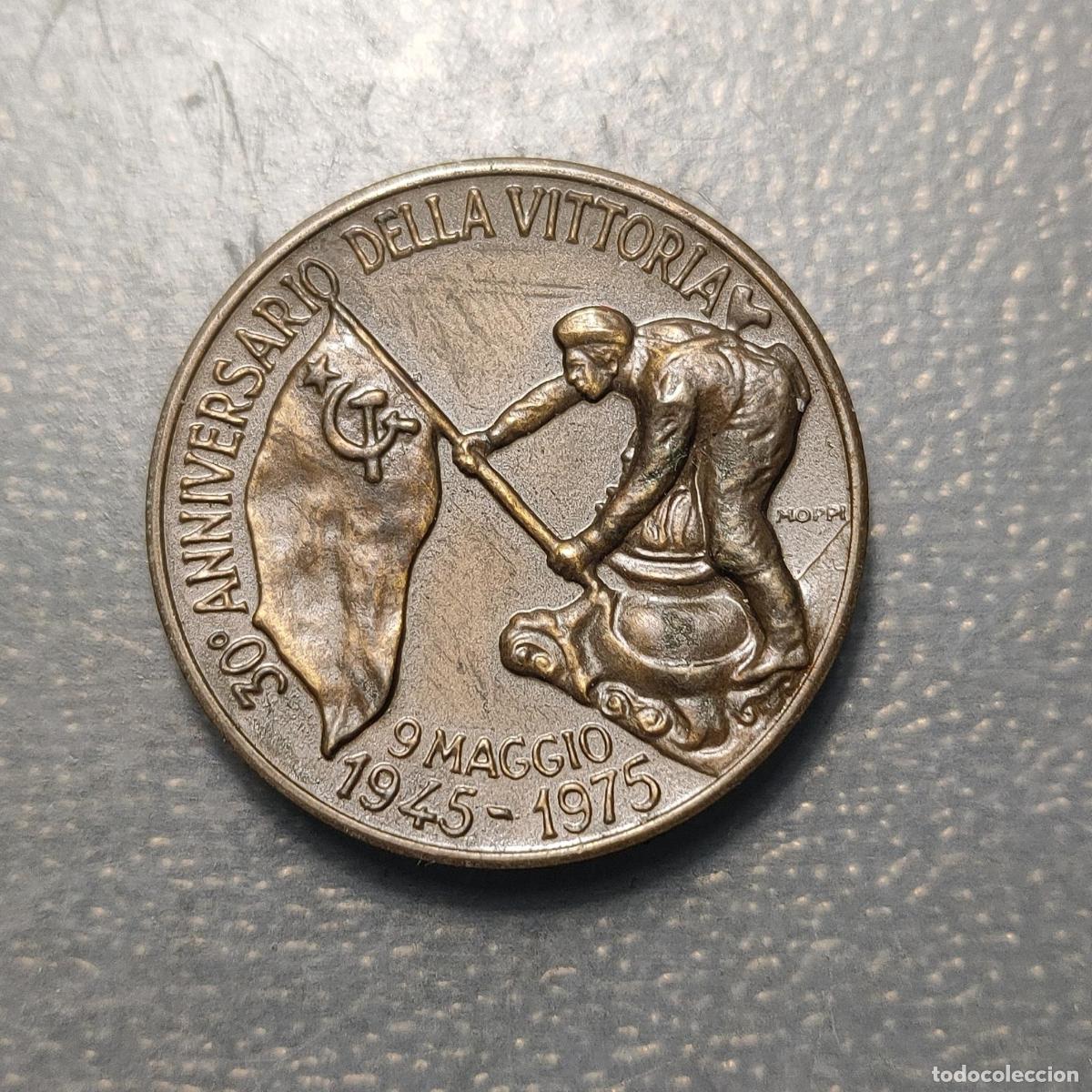 Medallas hist&oacute;ricas: MEDALLA ITALIA RUSIA 1975 ASOCIACION ITALIANA URSS ANIVERSARIO II GUERRA MUNDIAL