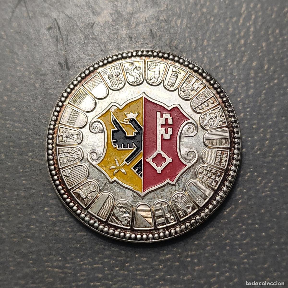 Medallas hist&oacute;ricas: MEDALLA SUIZA 175 A&Ntilde;OS CANTON GINEBRA GENEVE 1815-1990 PLATA