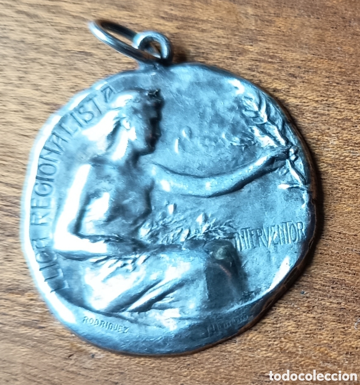 Medallas hist&oacute;ricas: Medalla de plata Lliga regionalista 1908 Josep Llimona