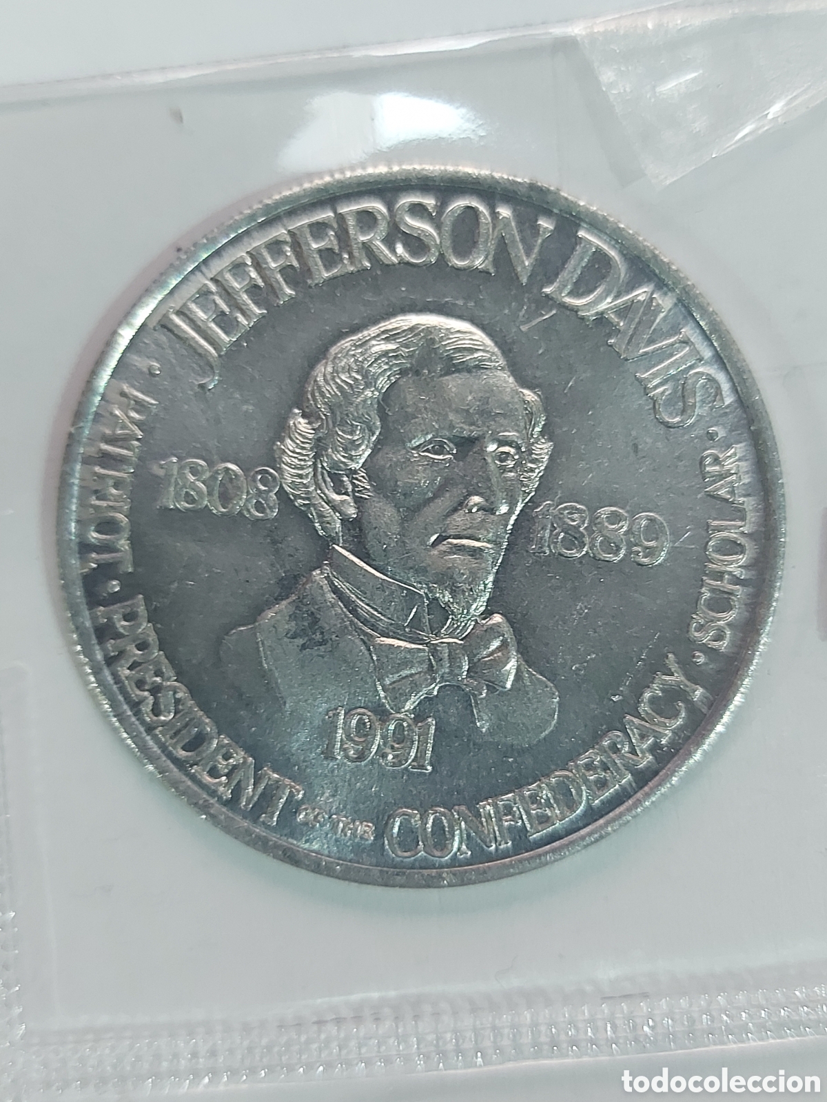 Medallas hist&oacute;ricas: Moneda Token Estados Unidos Nueva Orleans Fabulosa, Top of the Mart, JEFFERSON DAVIS 1991