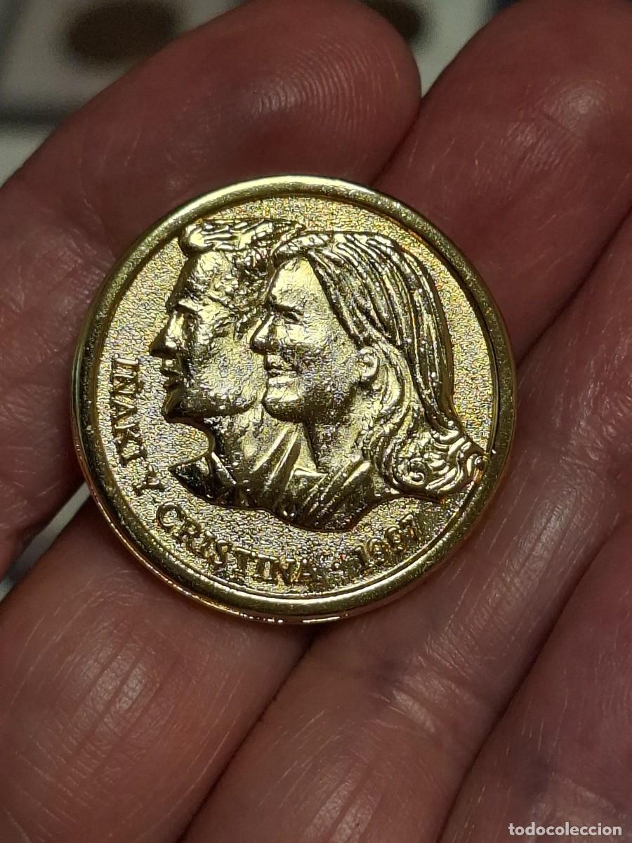 Medallas hist&oacute;ricas: MEDALLA DE LA BODA DE I&Ntilde;AKI Y CRISTINA