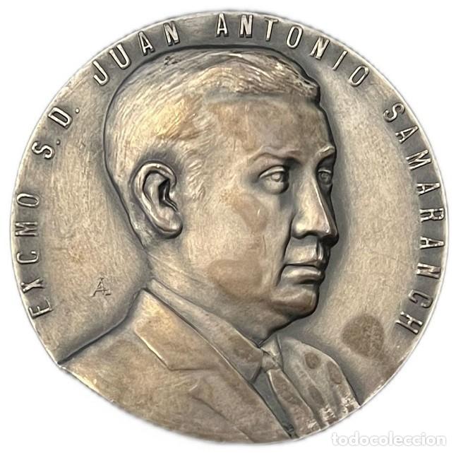 Medallas hist&oacute;ricas: ESPA&Ntilde;A. MEDALLA HOMENAJE A JUAN ANTONIO SAMARANCH. 1.966. PLATA