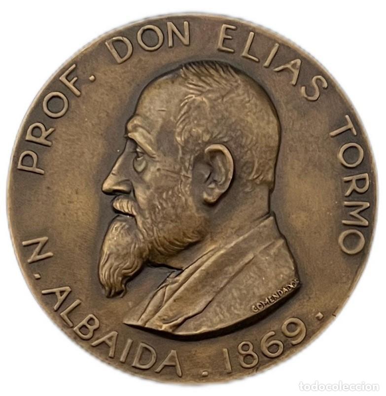 Medallas hist&oacute;ricas: ESPA&Ntilde;A. MEDALLA HOMENAJE A EL&Iacute;AS TORMO MINISTRO DE INSTRUCCI&Oacute;N P&Uacute;BLICA Y BELLAS ARTES. 1.943. BRONCE